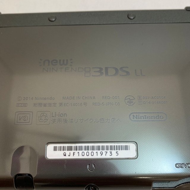動作確認済※動作確認/初期化済 newニンテンドー 3DS LL RED-001 本体 メタリックブラック YN　ABB2_画像5