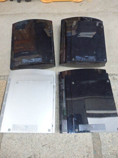 SONY PS3 本体のみ 4台 まとめて 動作未確認 ジャンク PlayStation3 CECHL00 H00 B00 初期型 ソニー プレイステーション3 G8071_画像2