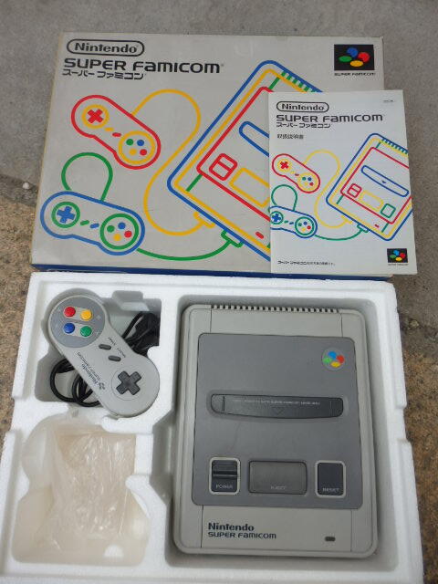 SFC Super Famicom корпус 5 шт. совместно комплект коробка инструкция есть работоспособность не проверялась Super Famicom SHVC-002 nintendo G8080