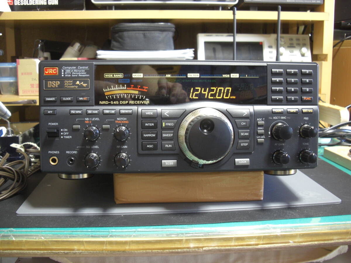 JRC 日本無線 NRD-545 全波受信機 ワイドバンドコンバーター・TCXO取付済　動作美品 元箱付_画像1