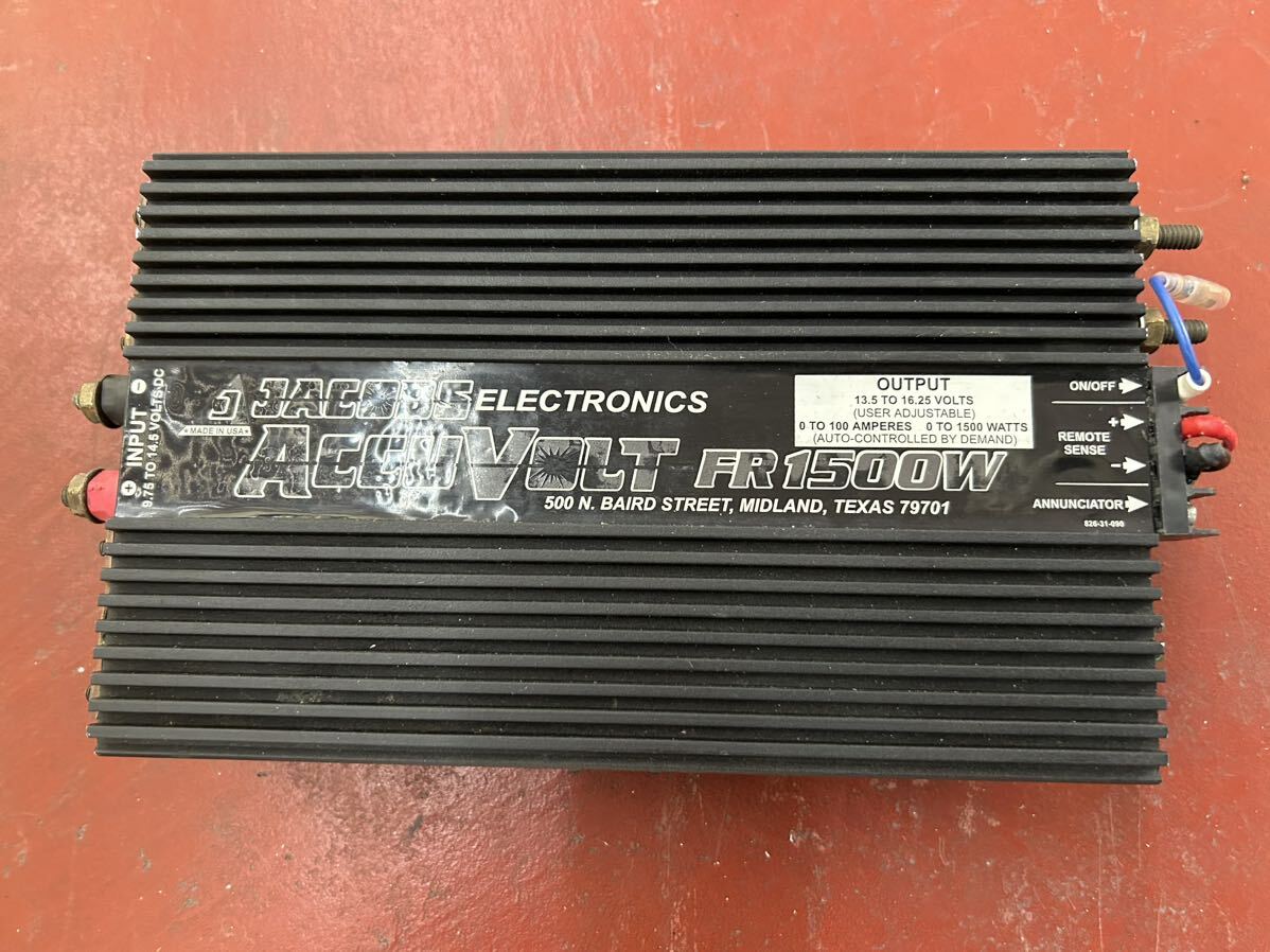 【正規品】WSC1/100オージェアルスキュル【送料込】 送料無料 JACOBS アキュボルト FR1500W 100A 電源安定化 13 5V