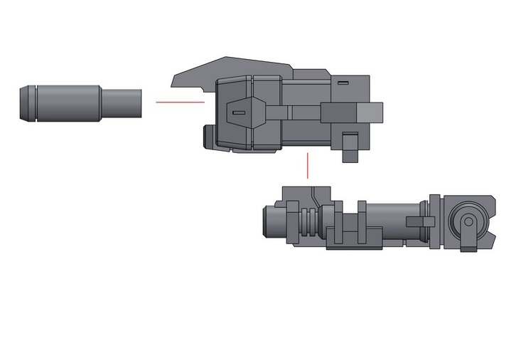 フェニックス　D-12　3Dプリンター製　プラモデル　ディテールアップパーツ_画像6