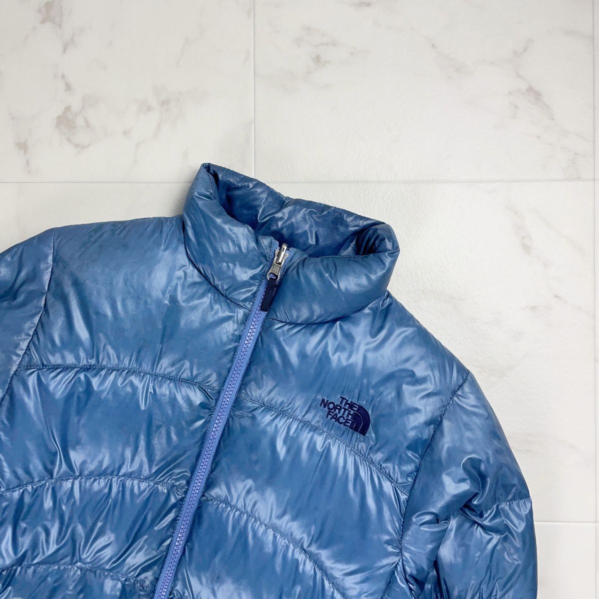 美品 THE NORTH FACE ザ・ノース・フェイス NDW91322 アコンカグア ダウンジャケット トップス レディース 青 ブルー サイズM*PC841_画像3