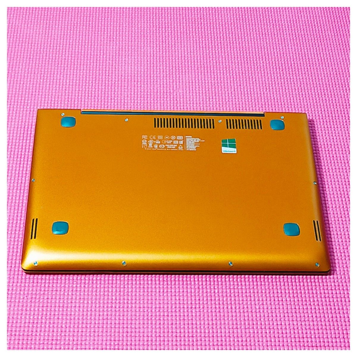 ★お洒落なスリムノート★希少なオレンジカラー★第4世代高速i3&新品SSD搭載★オフィス★Lenovo IdeaPad U330p