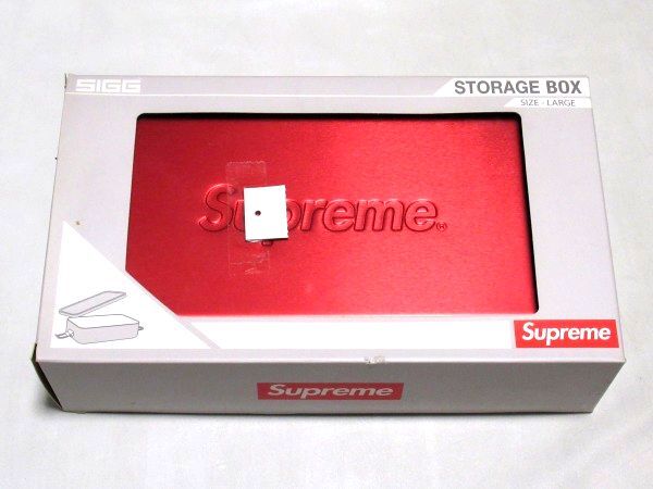 新品 18SS Supreme x SIGG Large Metal Box Plus シグ ラージ メタル ストレージ ボックス プラス Storage Box 小物入れ フードコンテナ_画像4