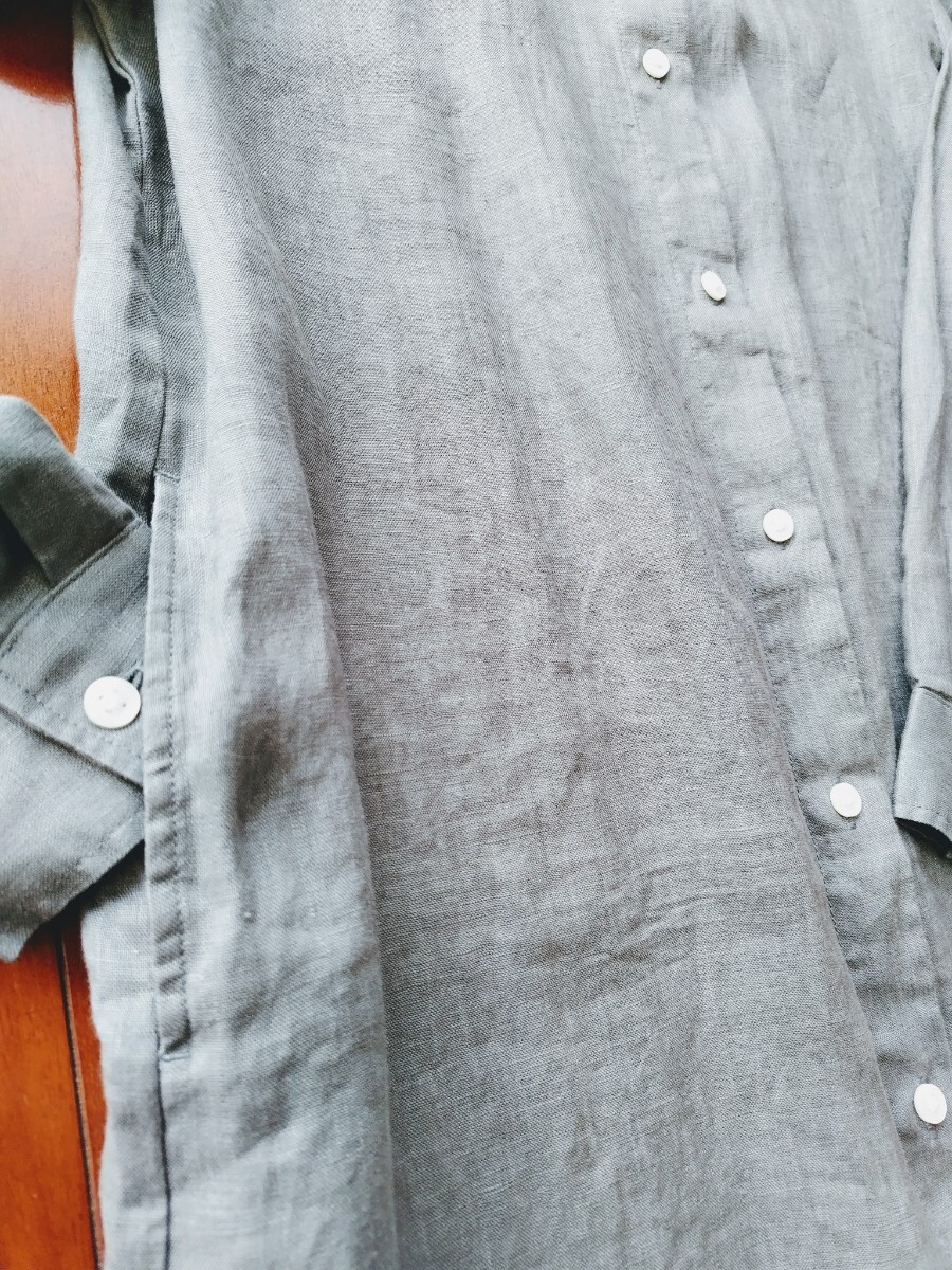  Muji Ryohin /linen рубашка One-piece 