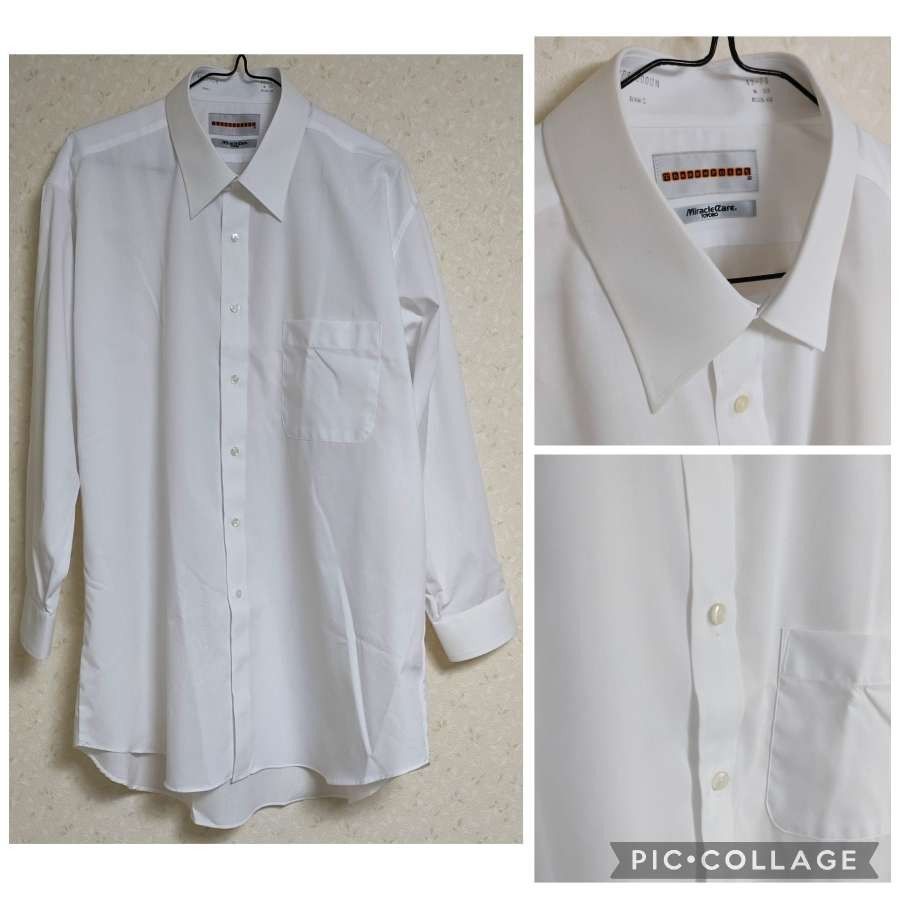 ワイシャツ 3枚 セット 長袖 白 無地 メンズ 紳士 形状記憶 吸水 吸湿 速乾 消臭 ストレッチ XL LL 3L 大柄 太