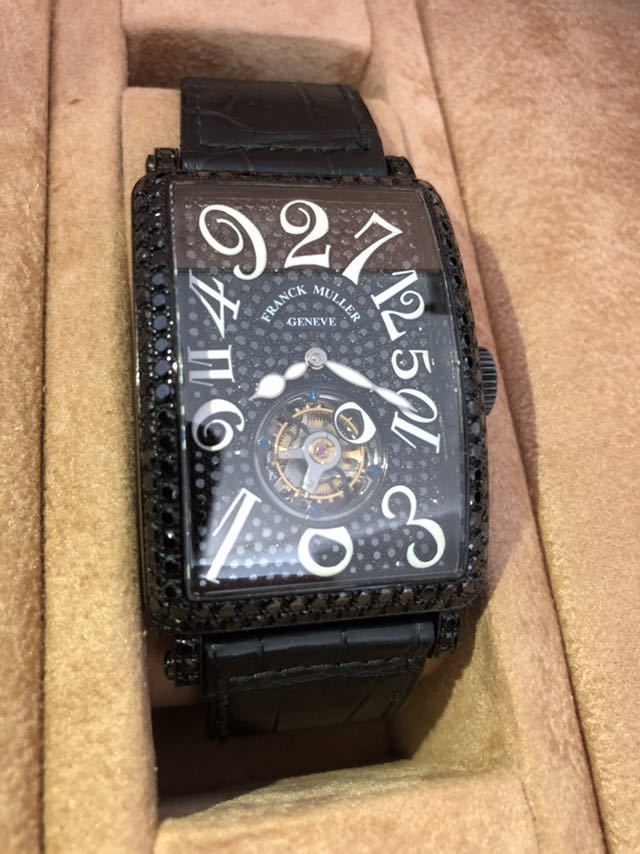 フランクミュラー franck muller ロングアイランド クレイジーアワーズ トゥールビヨン ノアール ブラックダイヤモンド