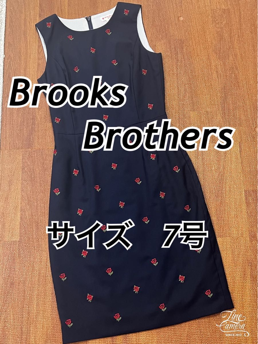 Brooks Brothers ブルックスブラザーズ　ワンピース　ネイビー　新品　ノースリーブ