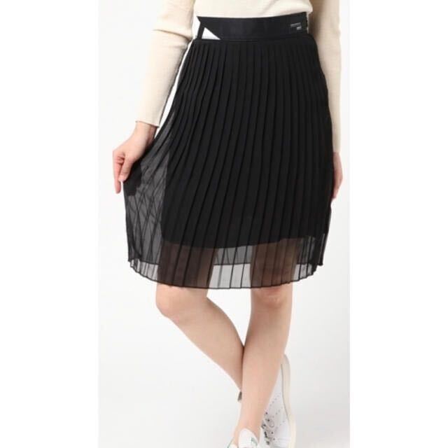 8490円+税アディダス ロゴ プリーツ スカート Ｌ美中古adidas LOGO PLEATED SKIRT ブラック/黒_画像3