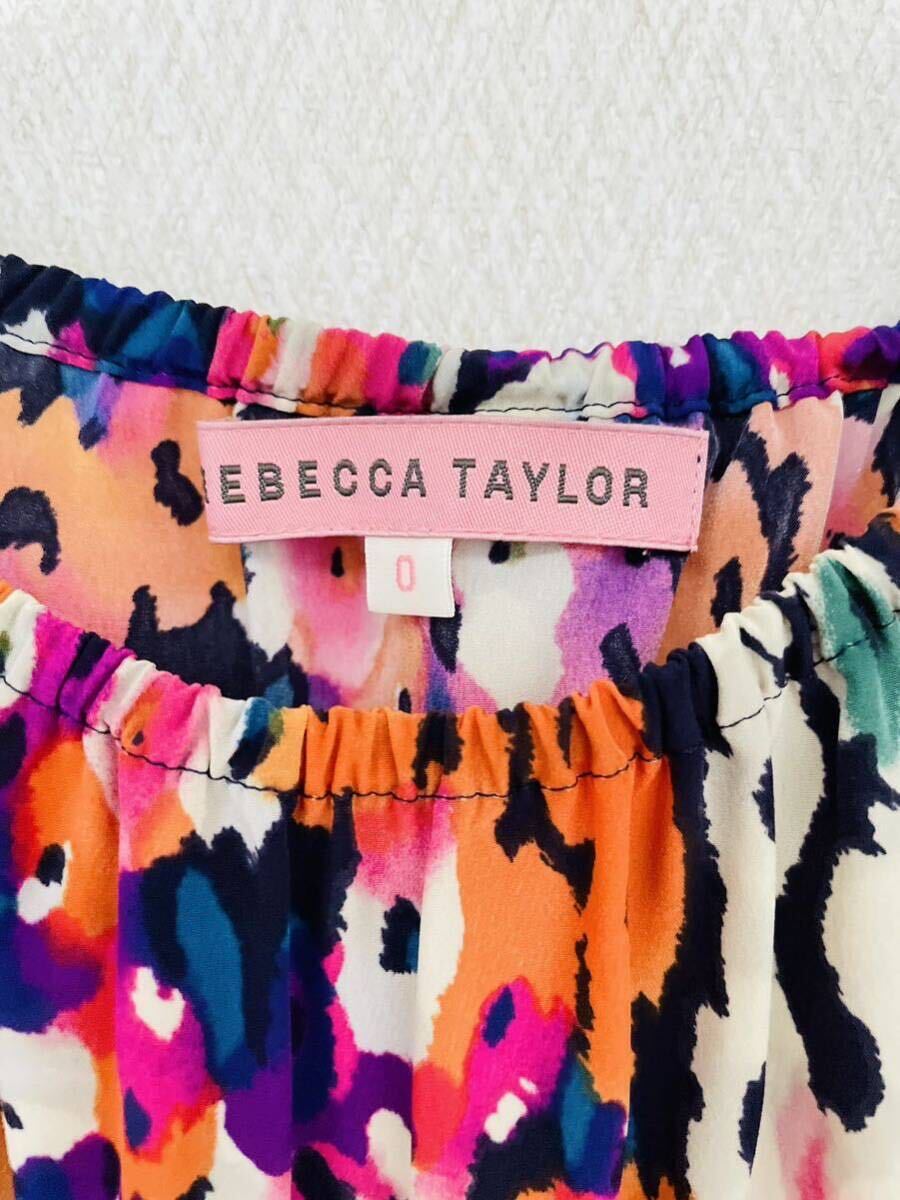 REBECCA TAYLOR(レベッカテイラー)マルチ花柄キャミドレス0(XS〜S相当)美品　_画像3