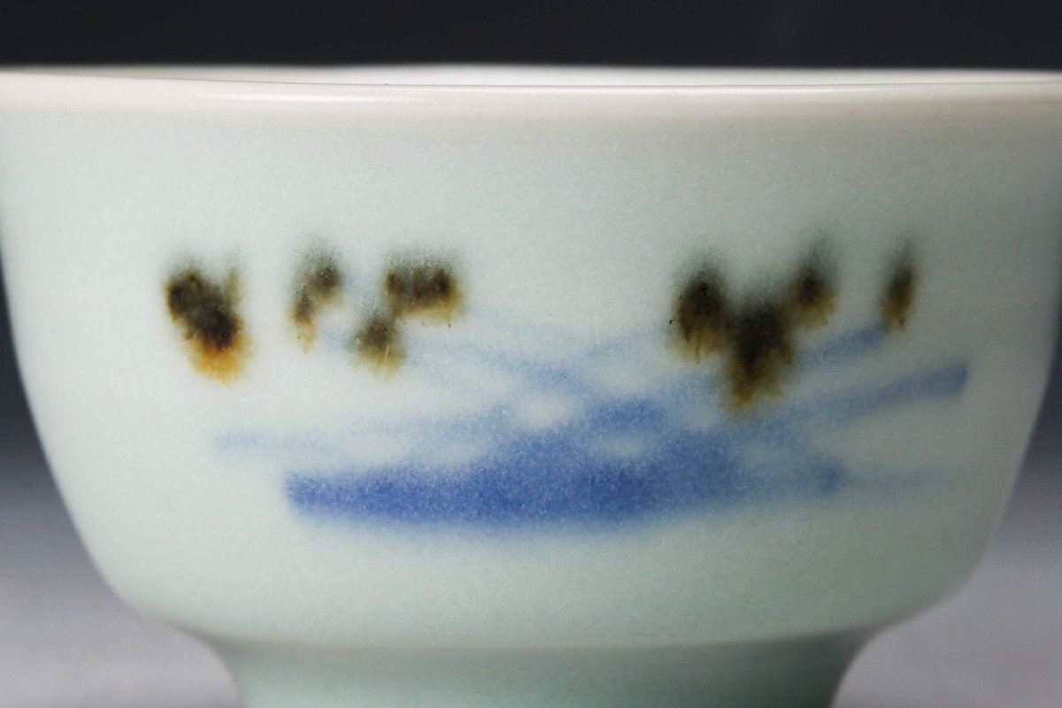[SAG]. rice field section one sake sake cup also box genuine article guarantee 