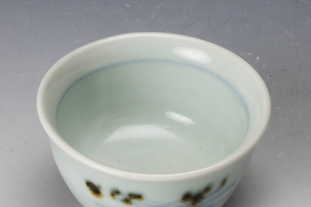 [SAG]. rice field section one sake sake cup also box genuine article guarantee 