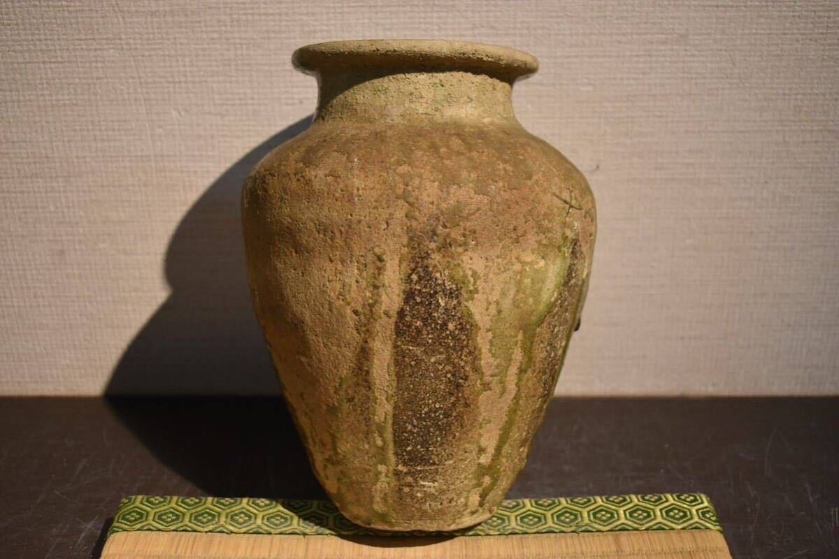 [GE]Y788[ collector place warehouse goods ] era Shizen Yu "hu" pot / Japan fine art antique goods hour substitute article work of art old work of art . old .