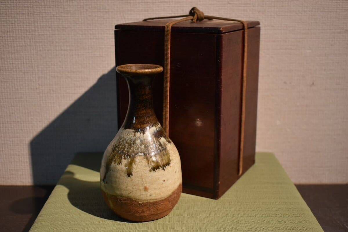 [GE]M478[ collector place warehouse goods ] era morning . Karatsu sake bottle / Japan fine art antique goods hour substitute article work of art old work of art Karatsu .