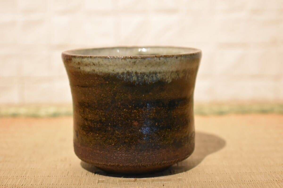 [GE]R502[ collector place warehouse goods ] era Karatsu large sake cup / Japan fine art antique goods hour substitute article work of art old work of art sake cup sake cup and bottle 