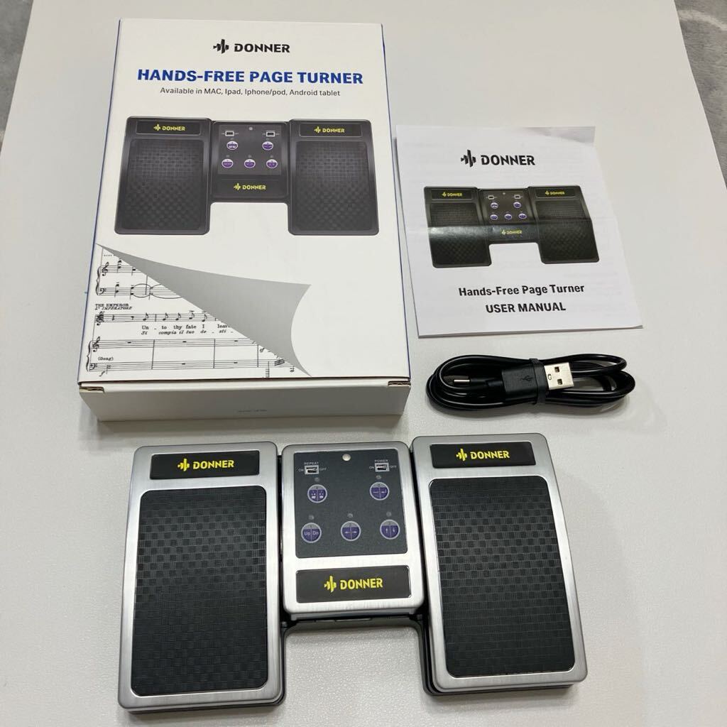 クロ3ページ Donner タブレットページターナーPage Turner ワイヤレス譜をめくる