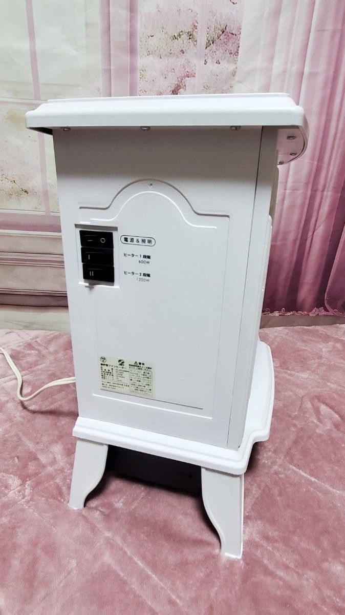 暖炉型ファンヒーター  電気 セラミックヒーター 1200W 足元 ヒーター 暖房器具 暖炉型ヒーター 