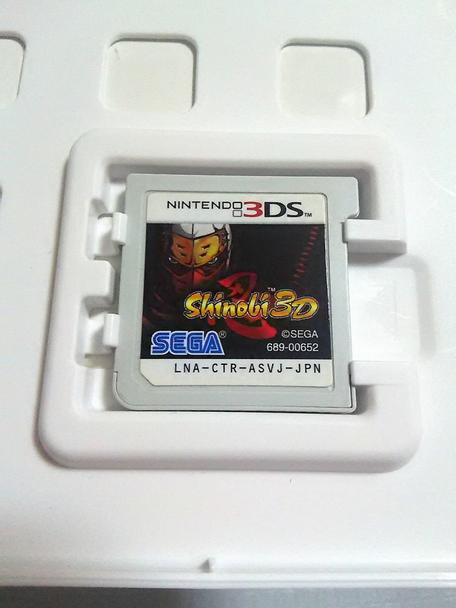 3DS Shinobi 3D 忍 ※紙ジャケットに傷みあり （打ち傷やくぼみあとなど多くあり） シノビ3D_画像5