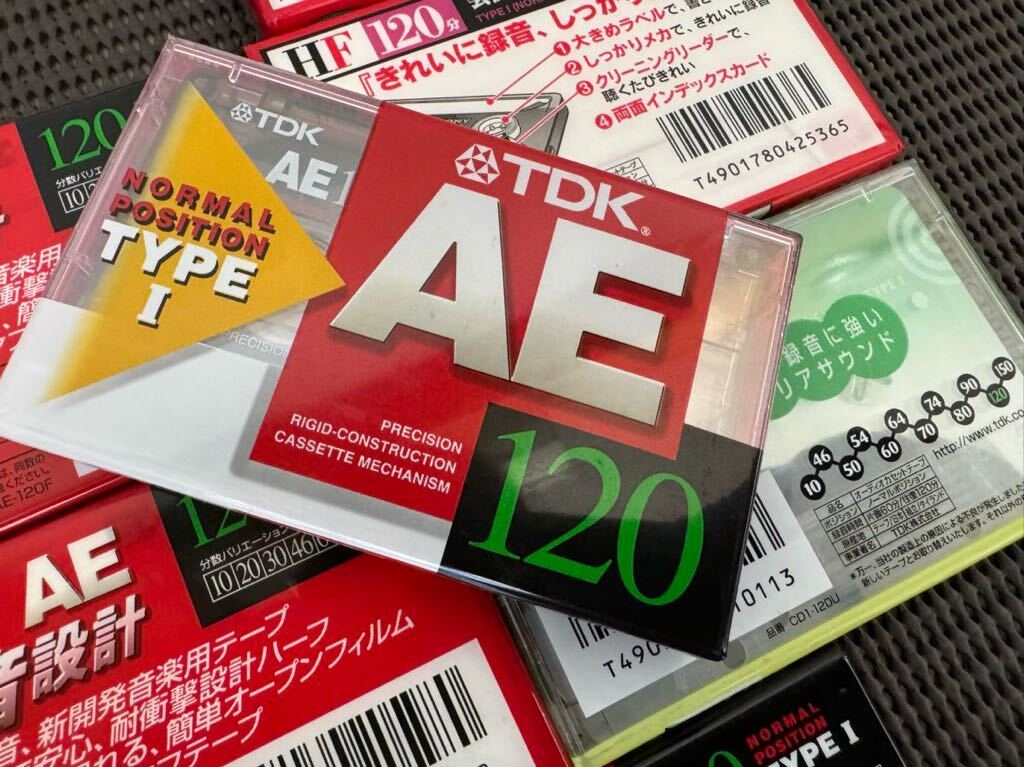 TDK カセットテープ AE120分/SONY HF120分 未開封 9本まとめ A-132の画像4