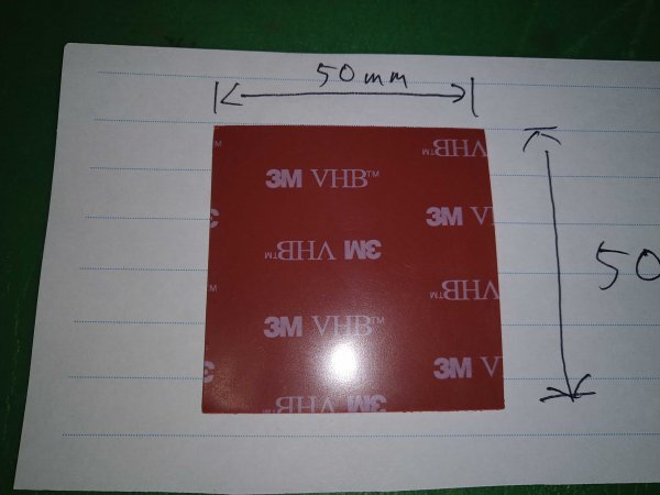 3M двусторонний лента 50mm×50mm наклейка цвет серый мощный do RaRe koETC и т.п. 