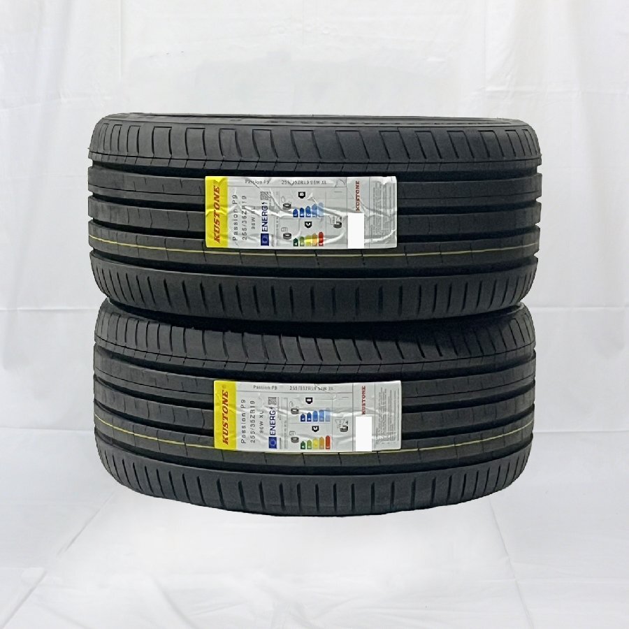 送料無料 255/35R19 96W XL KUSTONE PASSION P9 23年製 新品 サマータイヤ 2本セット 【セール品】_画像1