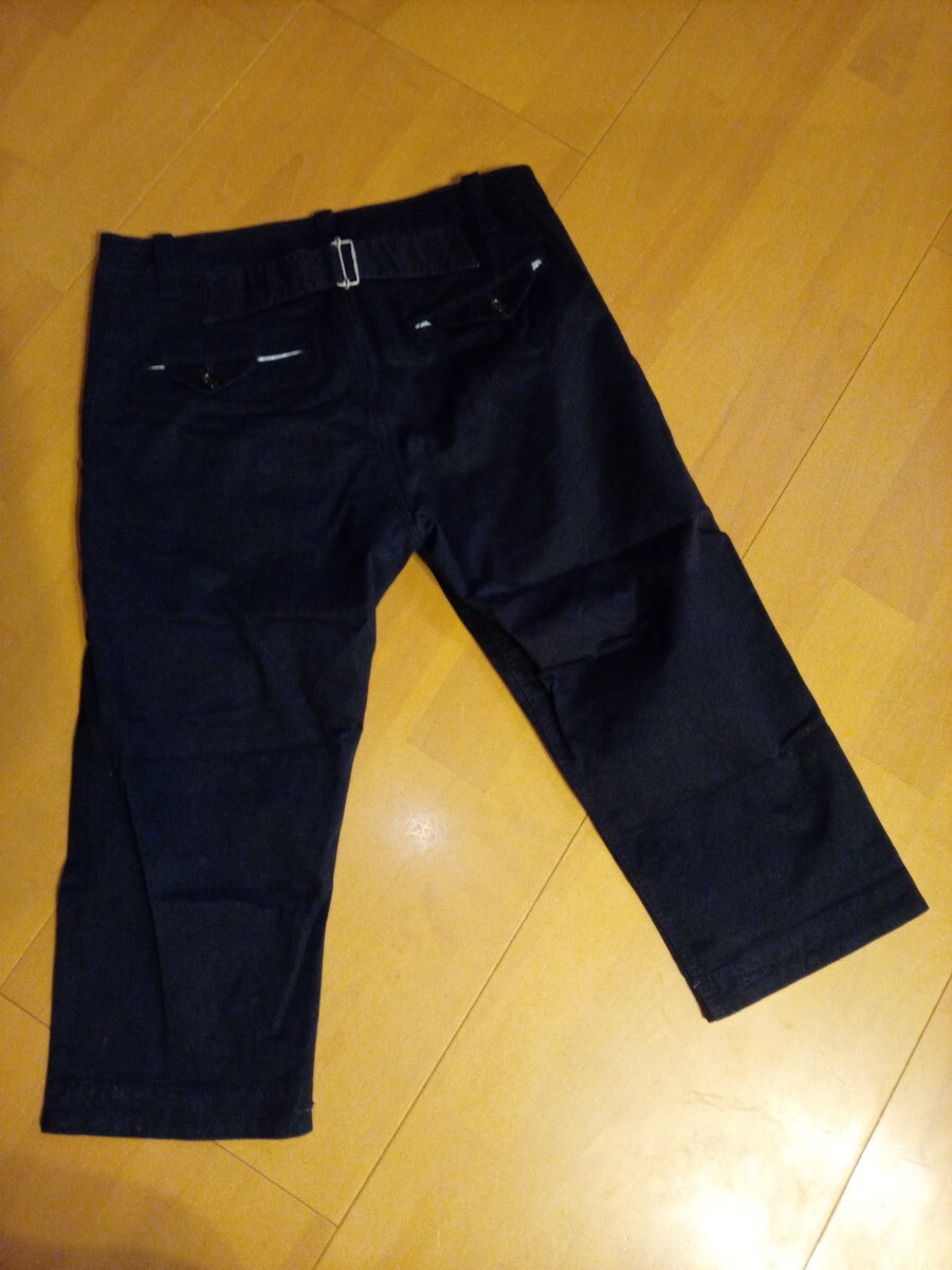 送料410円 Ｒ.NEWBOLD　クロップドパンツ　ネイビー　M　ボトムス_画像7