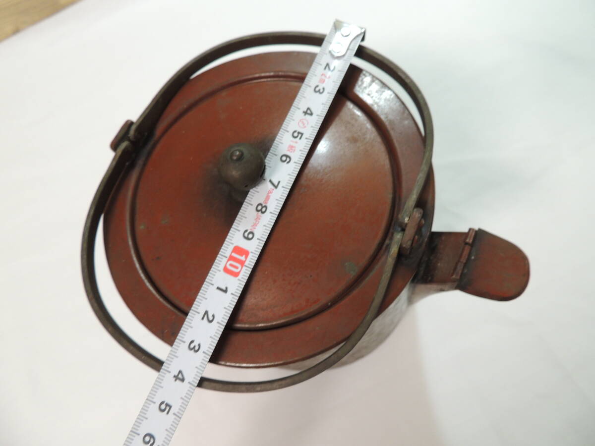 【レトロ茶器】銅製　薬缶　やかん　茶道具　15cm【ジャンク品】_画像5