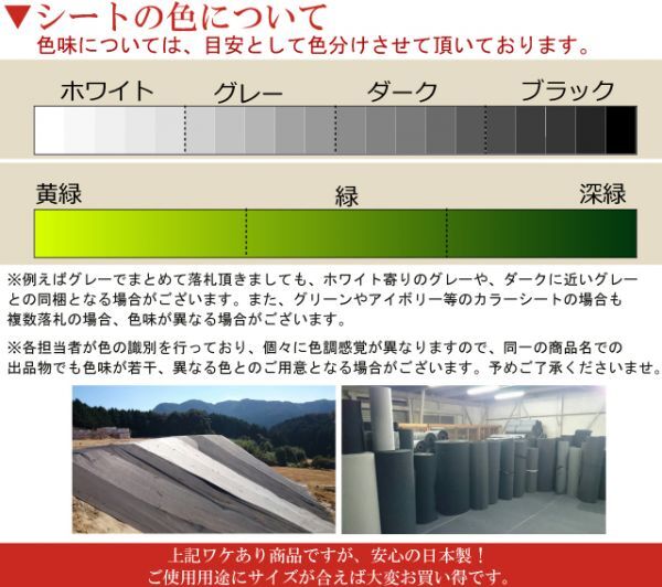 （硬④深緑×ダーク 71ｃｍ×6ｍ）超厚手 雑草防止 Ban-now 万能 防根 防草シート グリーン系 (2)_画像4