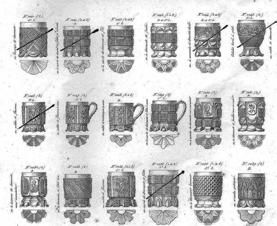 1840年頃 BACCARAT CHARLES X ナポレオン帝政時代 オールドバカラ クリスタルグラス フレンチ アンティーク リキュールグラスの画像2
