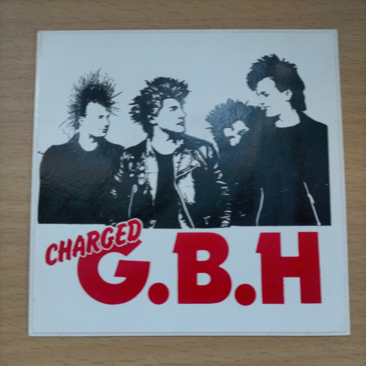 G.B.Hステッカーシール Charged GBH UKPunk Hardcore ステッカー シール / OUTRAGE ロゴレタッカー 非売品 NOT FOR SALE スラッシュメタル_画像2