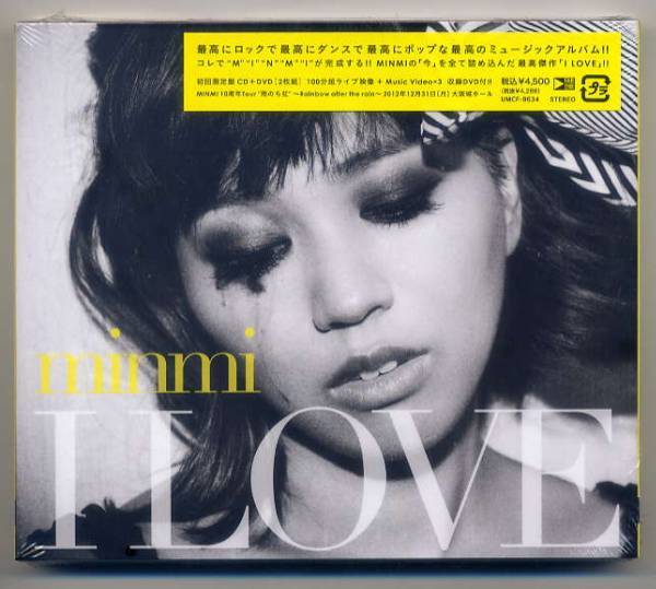 ☆minmi ミンミ 「I LOVE」 初回限定盤 CD+DVD 新品 未開封　_画像1