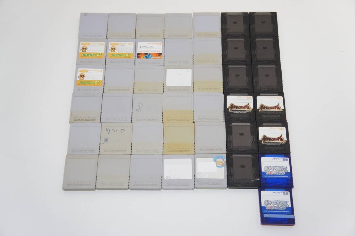 任天堂 ゲームキューブ用メモリーカード 59ブロック 43個まとめ売り ニンテンドー純正 GC メモカの画像1