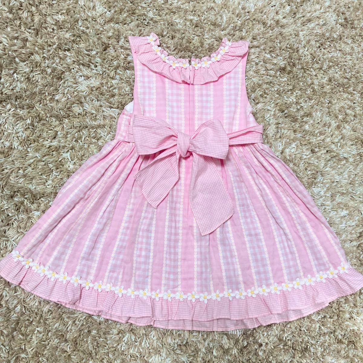 おまとめ2点 メゾピアノ 90 夏物ワンピース 花柄 レトロ レア おまとめ2点 メゾピアノ 90 夏物ワンピース 花柄 レトロ レア