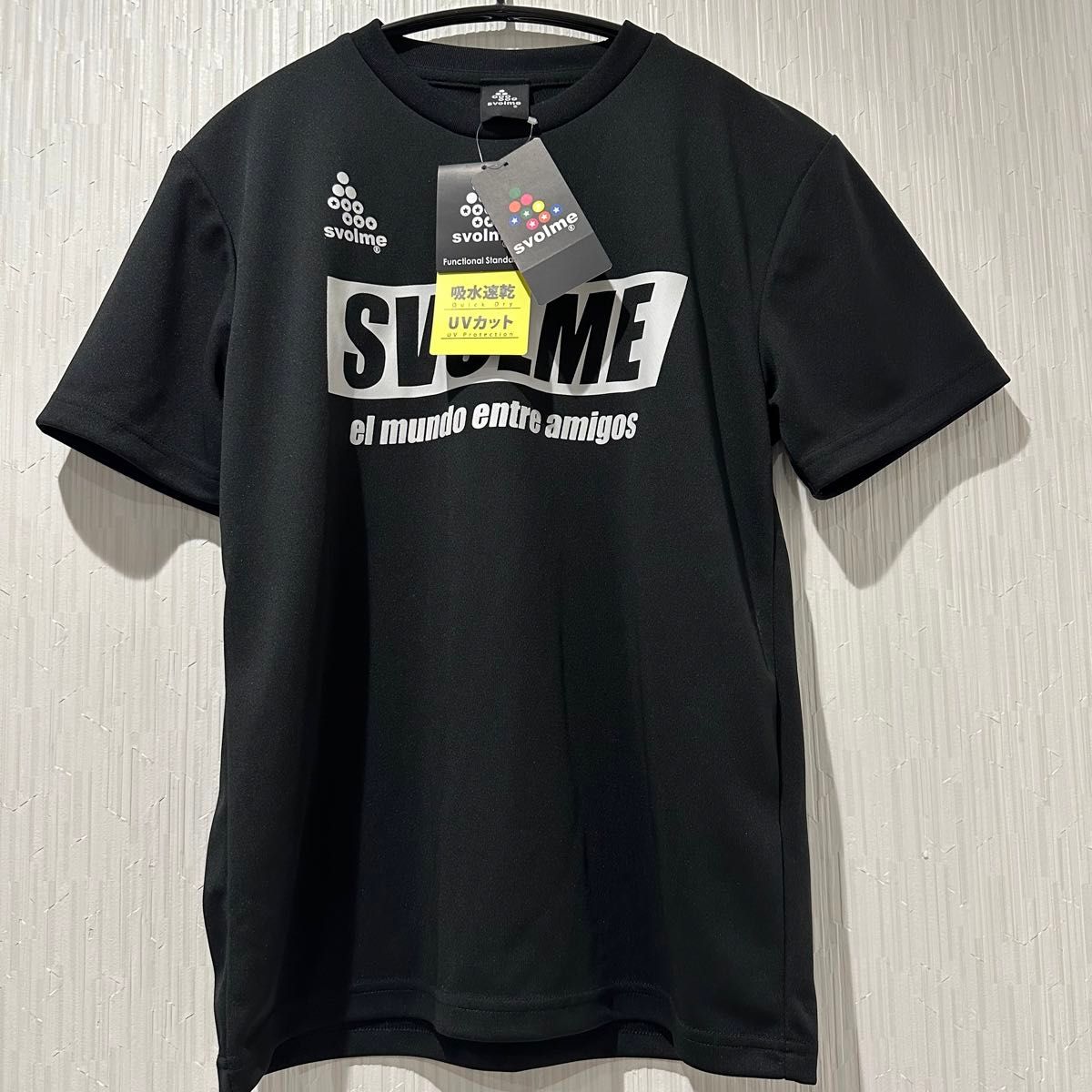 SVOLMEスボルメ サッカーロゴプラ半袖Tシャツジュニア ブラック160㎝新品