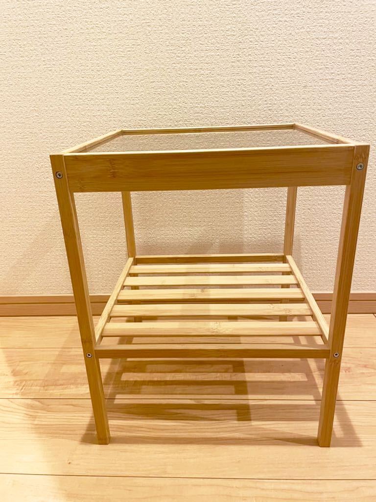IKEAサイドテーブル　イケア　IKEA ガラステーブル_画像3