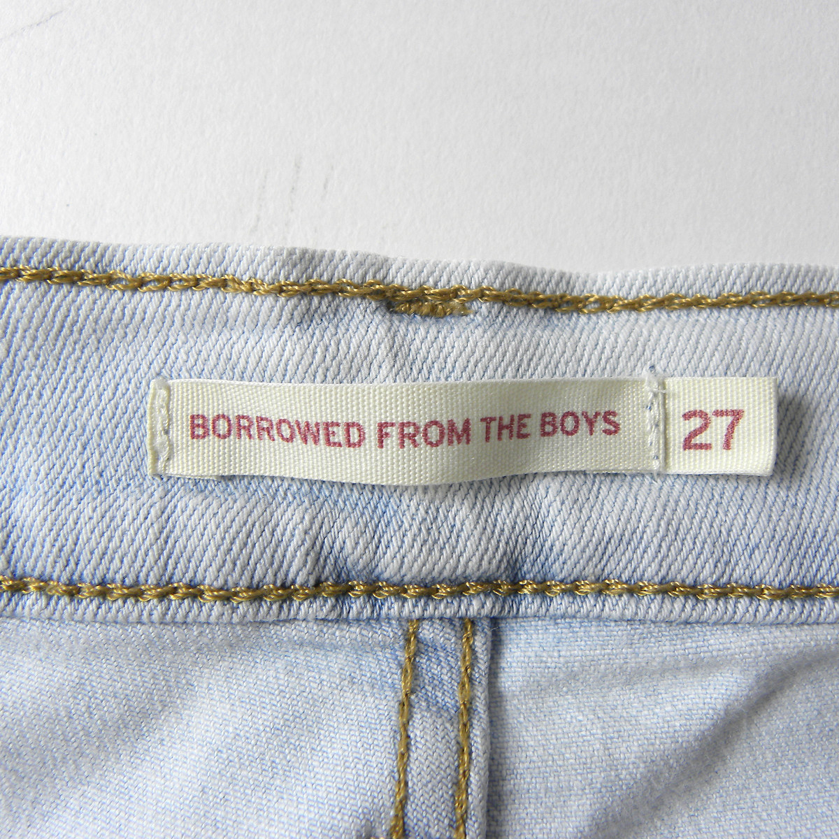 リーバイス Levi's BORROWED FROM THE BOYS ハイライズ ボーイフレンドテーパードフィットデニム ジーンズ 紙パッチ W27 l0507-2_画像5