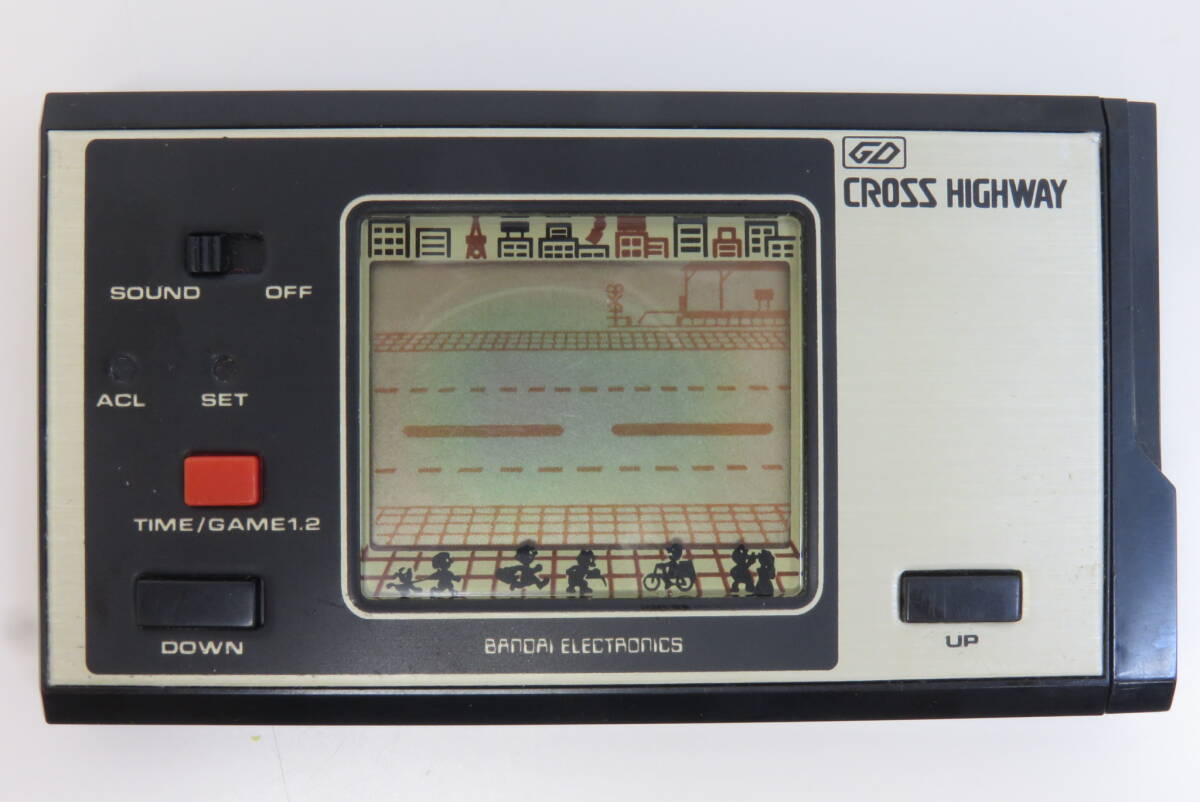 16720 上605-262　ゲーム デジタル　クロスハイウェイ　バンダイ BANDAI　CROSS HIGHWAY　昭和 レトロ　LCDゲーム　中古品　60_画像2