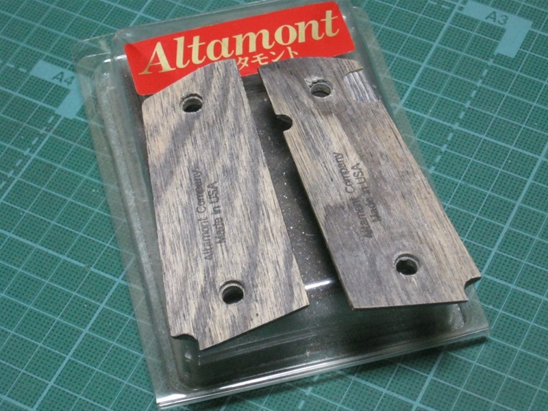 ☆実物 Altamont アルタモント 木製/ウッドグリップ コルトオフィサーズ/コンパクトモデル用 MGC/WA/エラン/BWC/東京マルイ☆_画像2