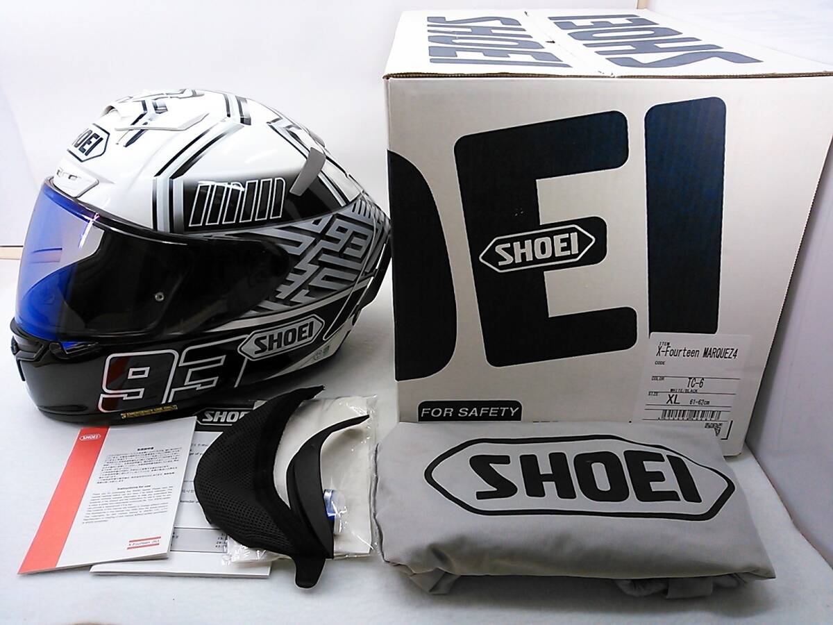 美品 SHOEI ショウエイ X-Fourteen X-14 MARQUEZ4 マルケス4 美品 SHOEI ショウエイ X-Fourteen X-14 MARQUEZ4 マルケス4