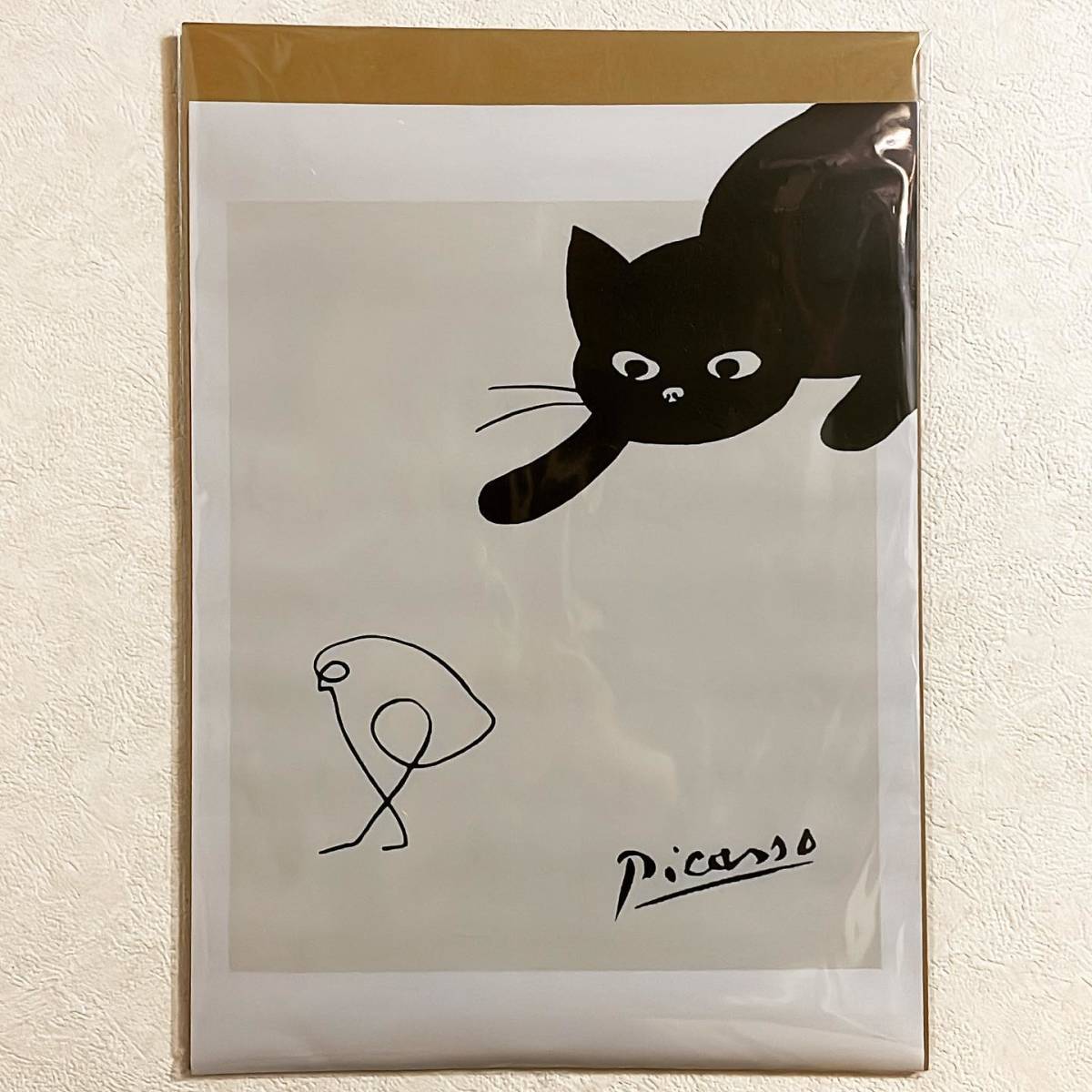 布 ポスター「パブロ・ピカソ　ひよこ　ヒヨコ　ネコ　猫　ねこ」_画像1