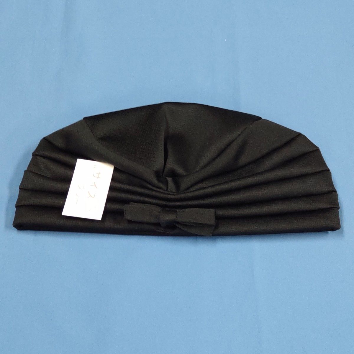 レディース帽子 ターバン帽子 (黒色)  ☆サイズ調整可能  軽量  日本製