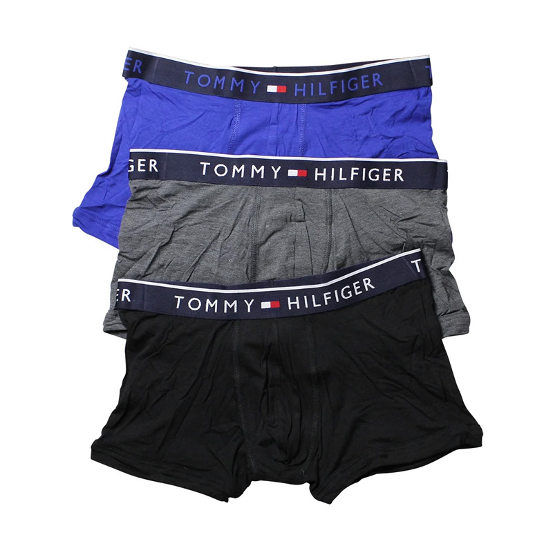 【新品未使用】トミーヒルフィガー TOMMY HILFIGER メンズ ボクサーパンツ トランクス ブランド 3枚セット 09T4102 431 / Sサイズの画像1