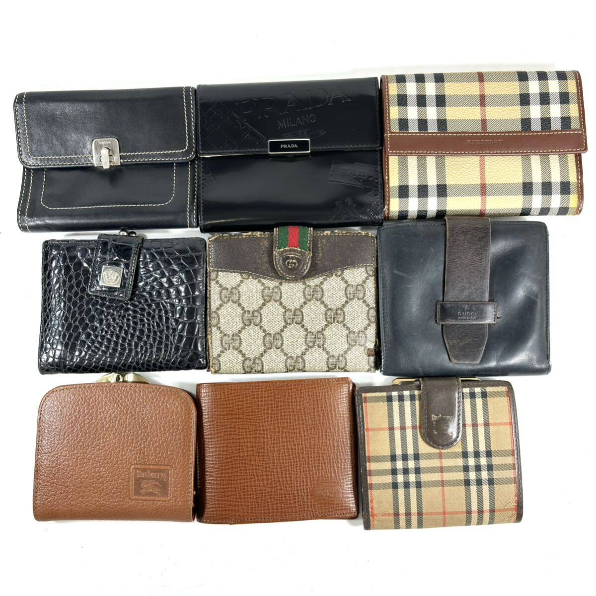 ☆1円スタート☆ ブランド財布 まとめ売りルイヴィトン GUCCI バーバリー カルティエ ディオール ヴィンテージ レディース メンズ RL_画像4