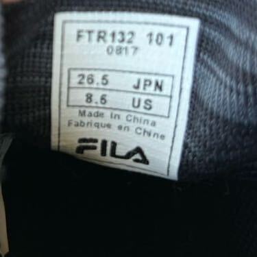 【新品】FILA Fellice FTR132 26.5cm フィラ スニーカー ランニング シューズ メンズ ブラック_画像9