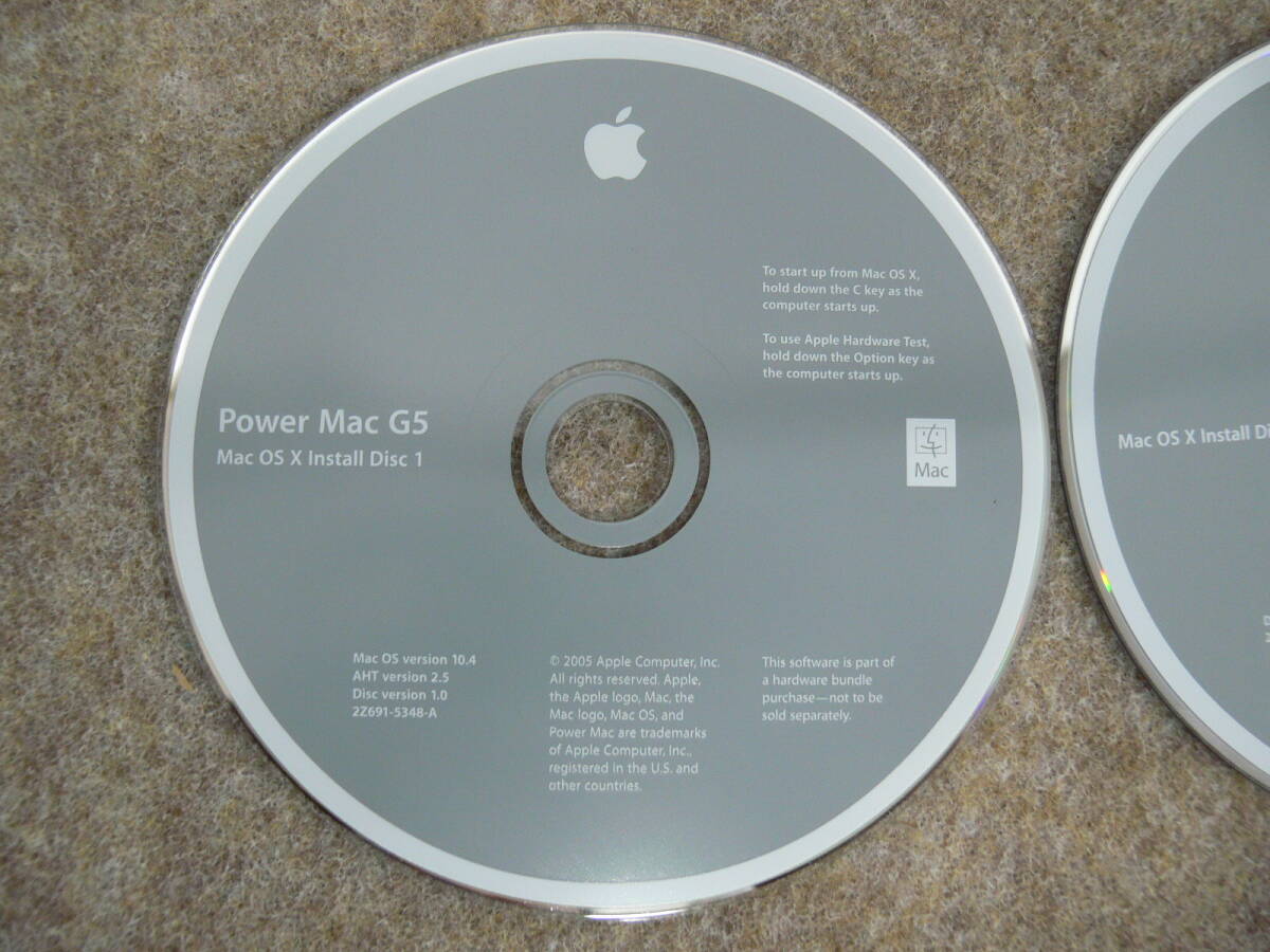 Apple PowerMac G5 для Mac OS Ⅹ Install Disc (2Z691-5348-A/2Z691-5432-A)