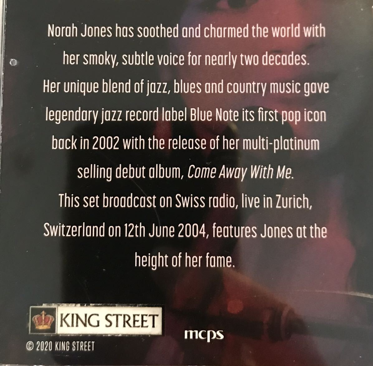 Norah Jones / ノラ・ジョーンズ / Zurich ‘04 (2CD / Pressed CD ) / Live in Zurich, June 12th 2004 / Soundboard Recording / Very_画像4