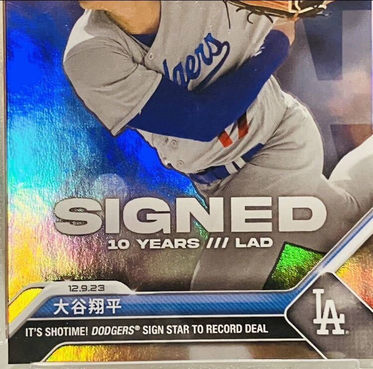 ★スペシャル★ 大谷翔平 topps now 漢字 カード Dodgers ドジャース 初カード SHOWTIME 二刀流 レア MLB 直筆サイン なしの画像3