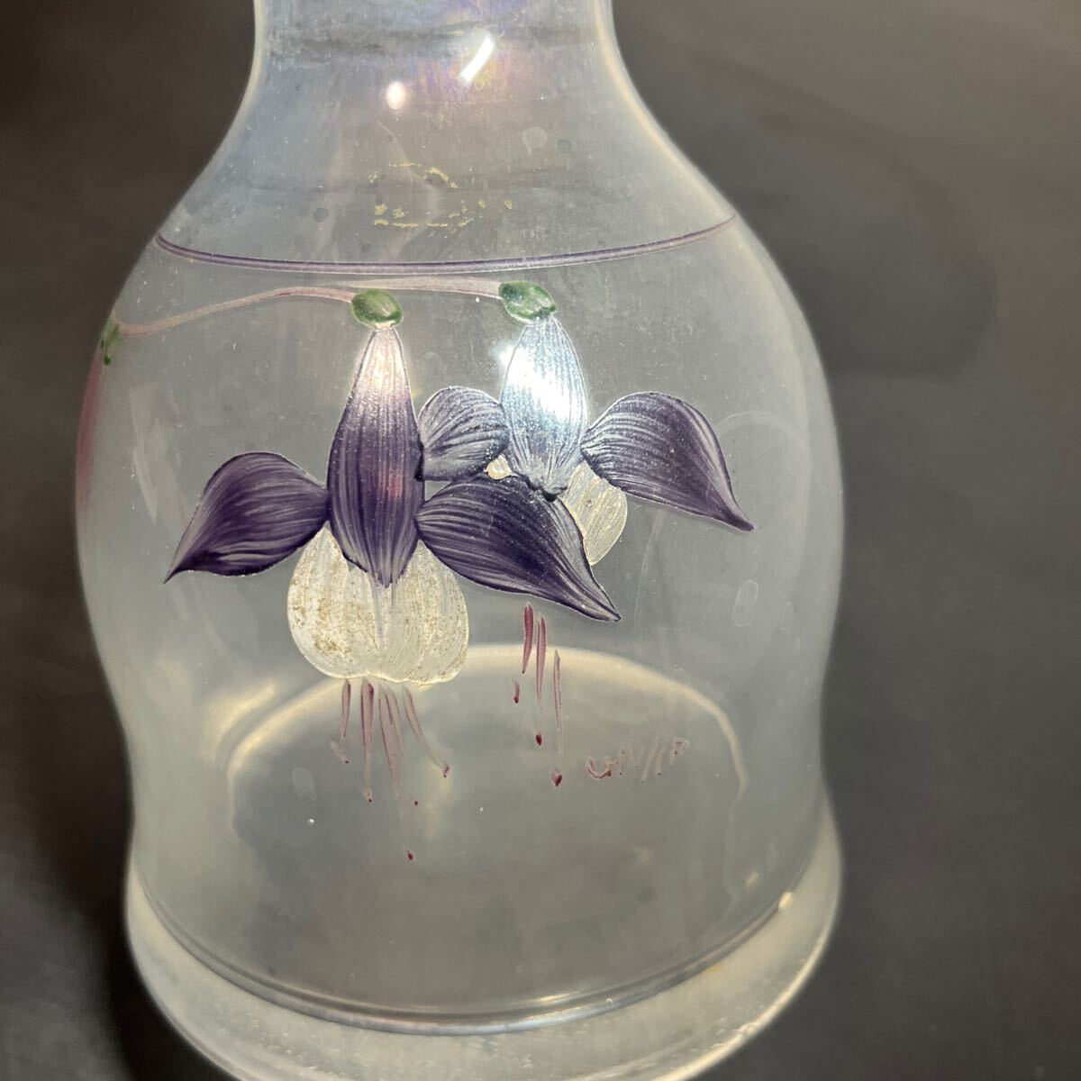 ガラス 花瓶 レトロ 花器 アンティーク 花入 水入 水入れ フラワーベース 花 _画像2