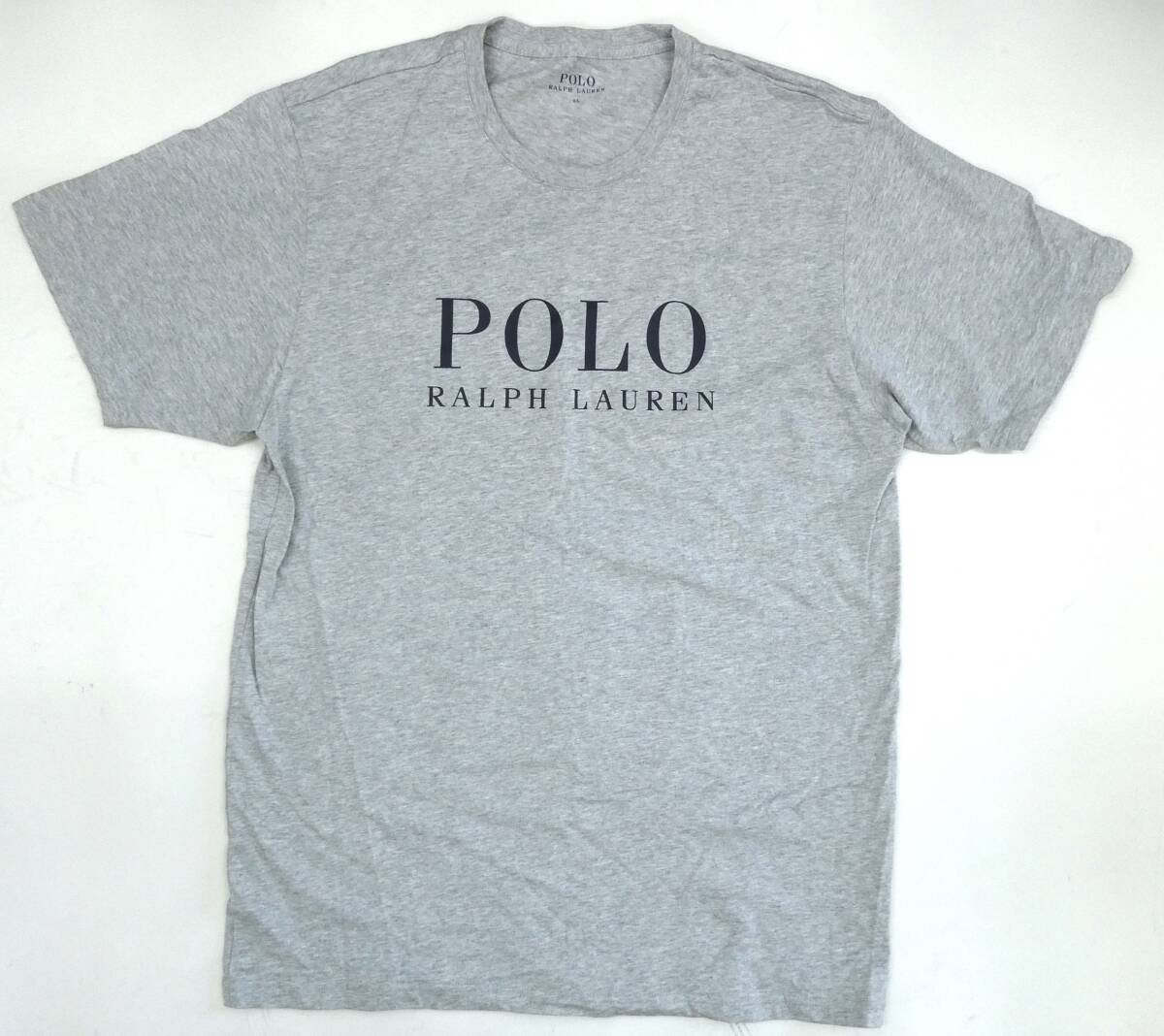 POLO RALPH LAUREN ◆ ポロ ラルフローレン ◆ 半袖Tシャツ ◆ 半袖カットソー フロントロゴ コットン Tシャツ カットソー グレー/LL 美品_画像1